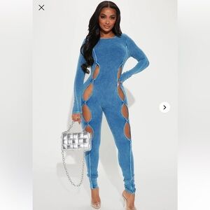 Audrina Mineral Wash Jumpsuit
